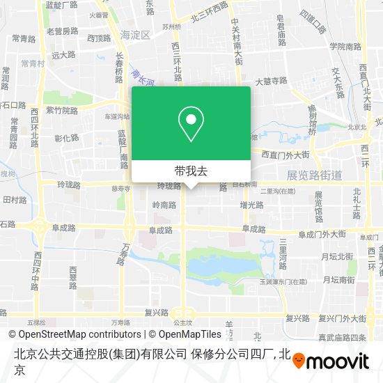 北京公共交通控股(集团)有限公司 保修分公司四厂地图