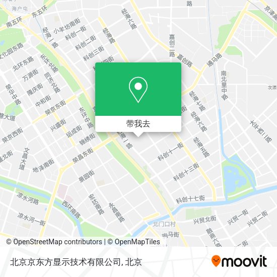 北京京东方显示技术有限公司地图