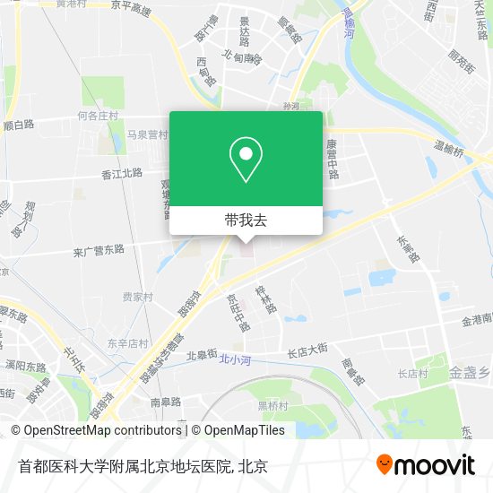 首都医科大学附属北京地坛医院地图