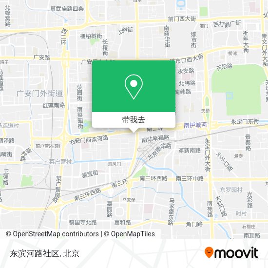 东滨河路社区地图