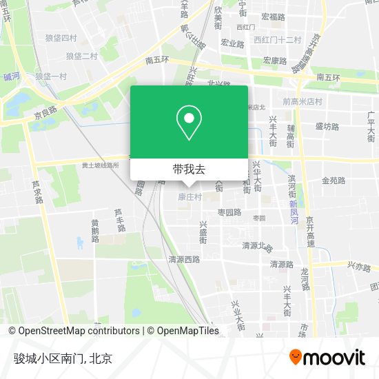 骏城小区南门地图