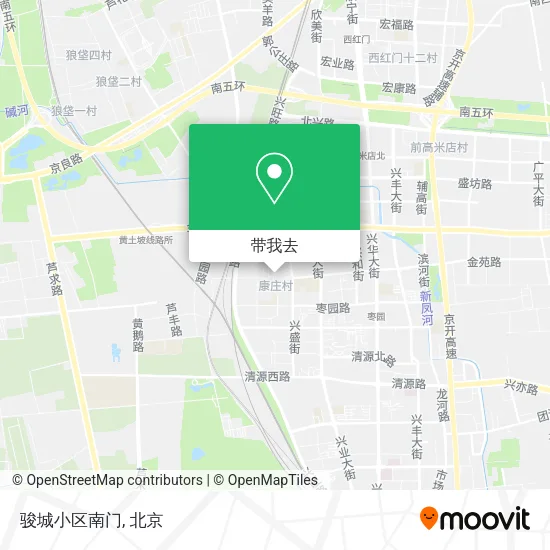 骏城小区南门地图