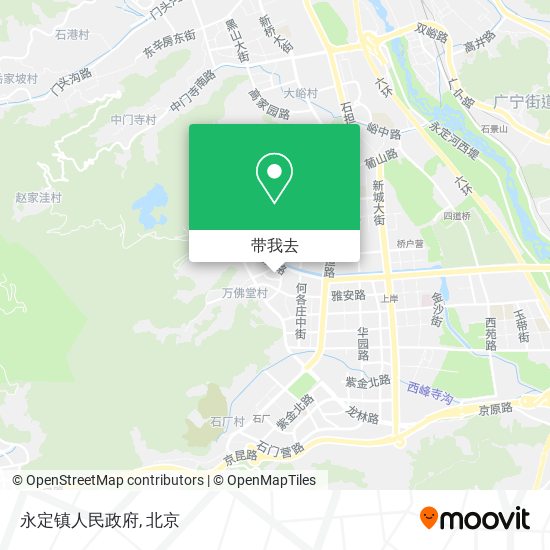 永定镇人民政府地图
