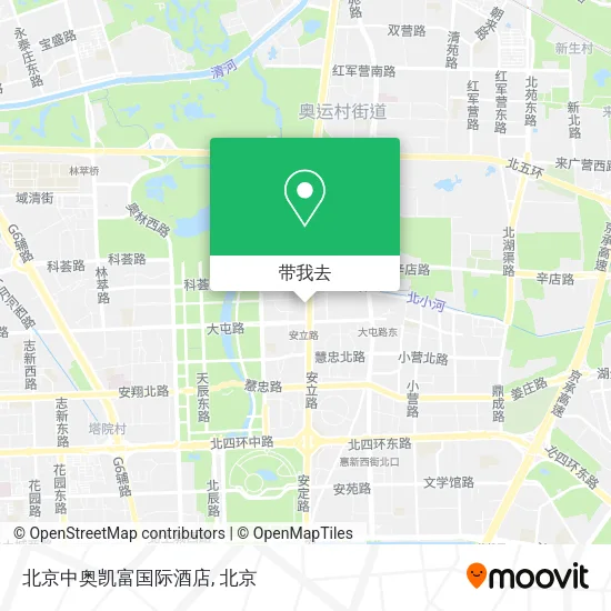 北京中奥凯富国际酒店地图