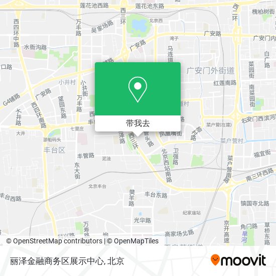 丽泽金融商务区展示中心地图
