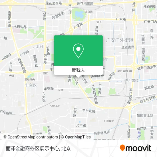 丽泽金融商务区展示中心地图