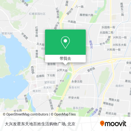 大兴发星东天地百姓生活购物广场地图