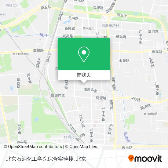 北京石油化工学院综合实验楼地图