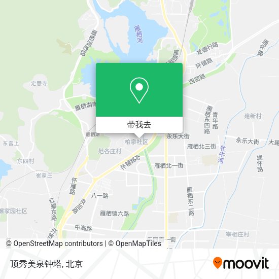 顶秀美泉钟塔地图