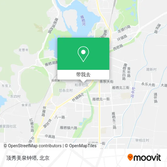 顶秀美泉钟塔地图