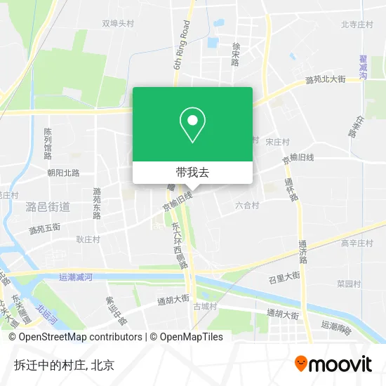 拆迁中的村庄地图