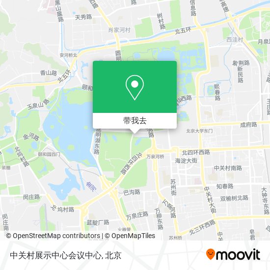 中关村展示中心会议中心地图
