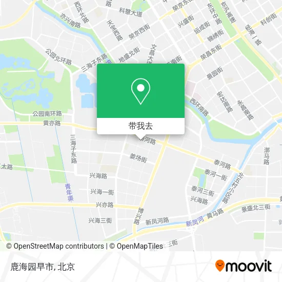 鹿海园早市地图