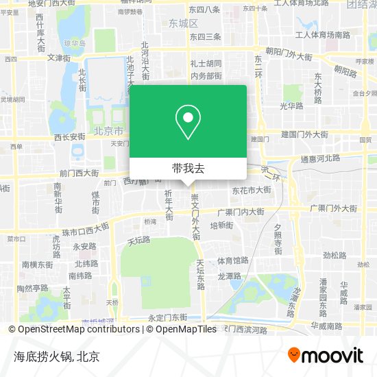 海底捞火锅地图