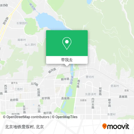 北京地铁度假村地图