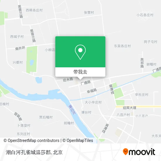 潮白河孔雀城温莎郡地图