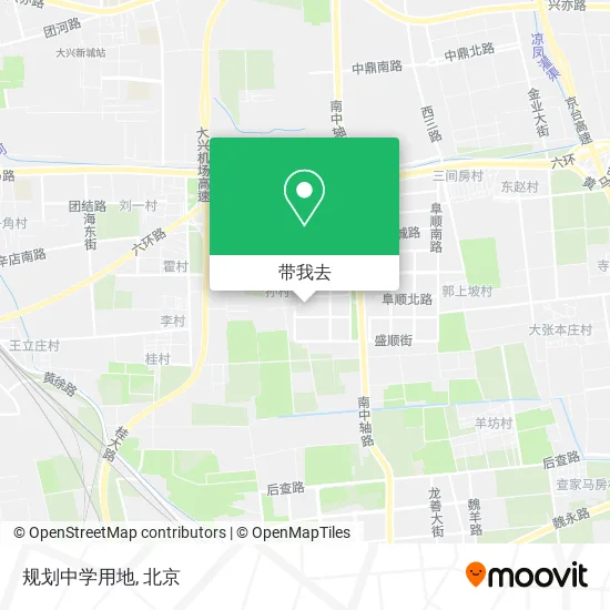 规划中学用地地图