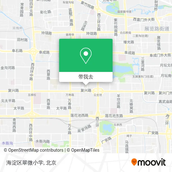 海淀区翠微小学地图