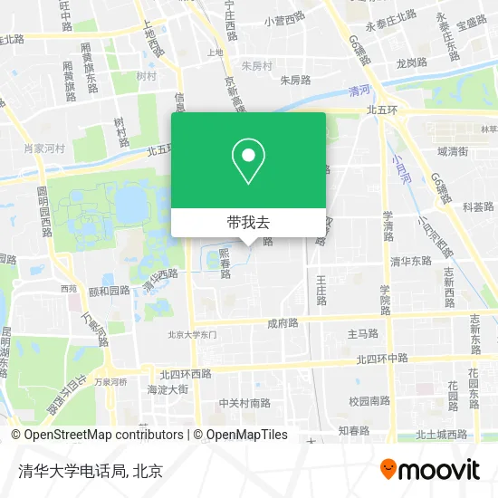 清华大学电话局地图