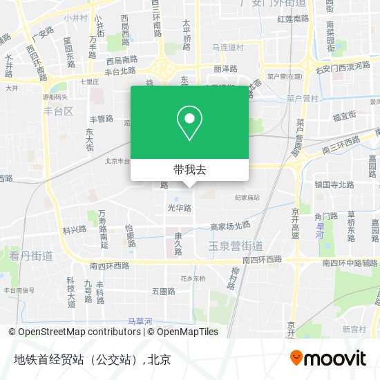 地铁首经贸站（公交站）地图