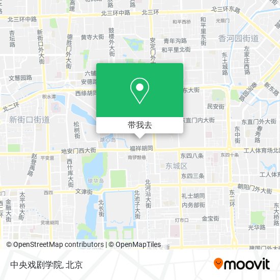 中央戏剧学院地图