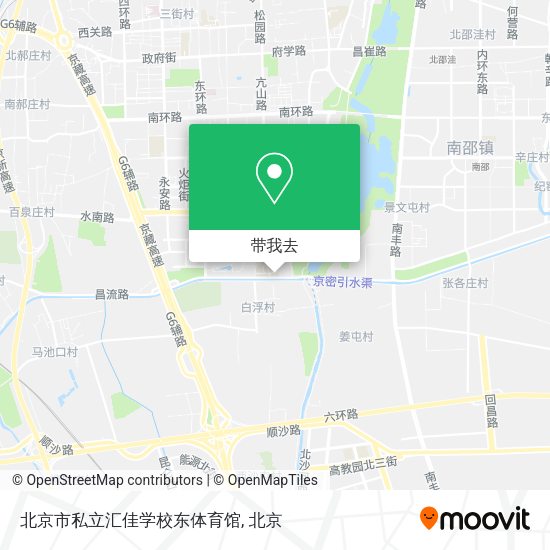 北京市私立汇佳学校东体育馆地图