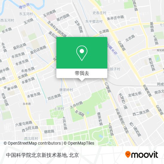 中国科学院北京新技术基地地图