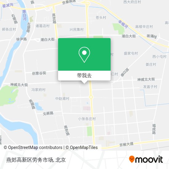 燕郊高新区劳务市场地图