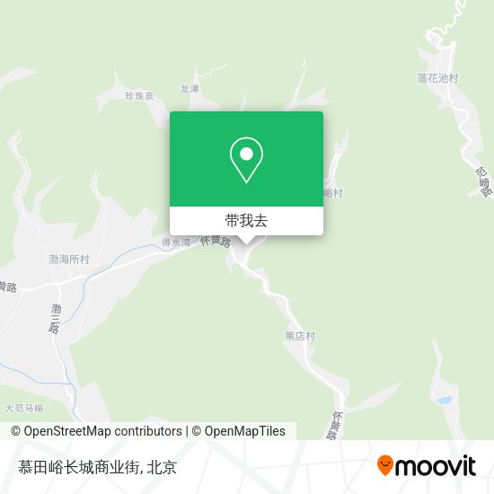慕田峪长城商业街地图