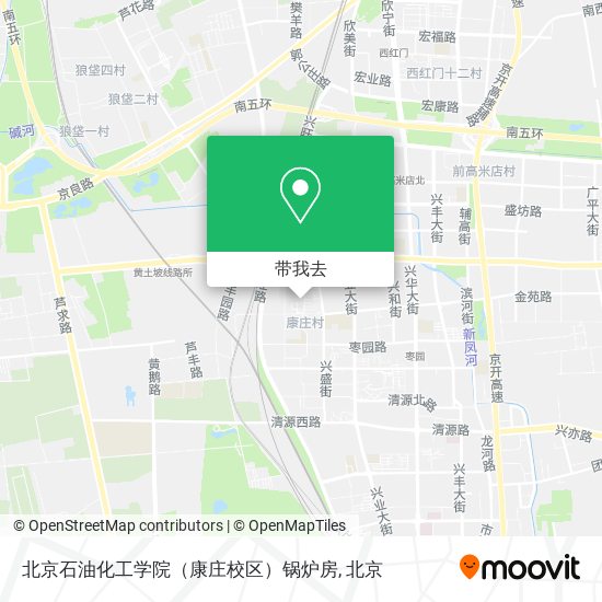 北京石油化工学院（康庄校区）锅炉房地图