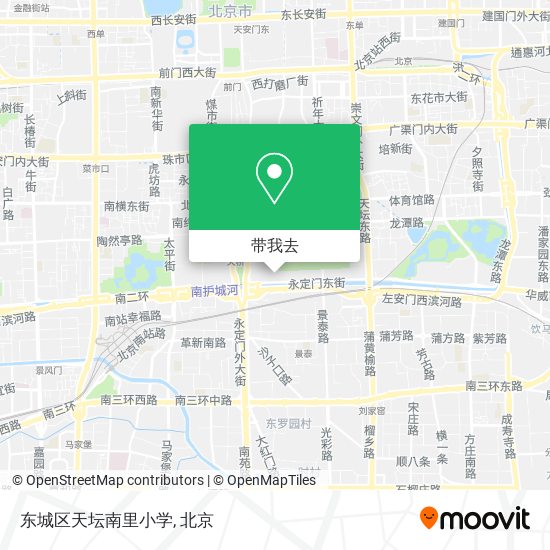 东城区天坛南里小学地图