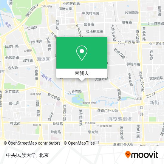 中央民族大学地图