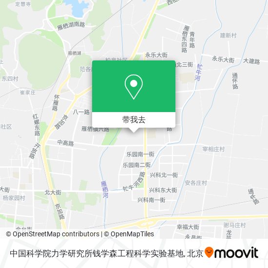 中国科学院力学研究所钱学森工程科学实验基地地图