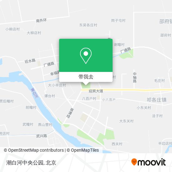 潮白河中央公园地图