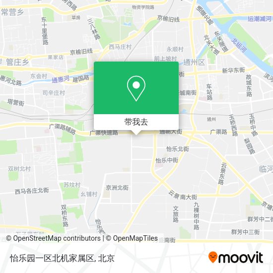 怡乐园一区北机家属区地图