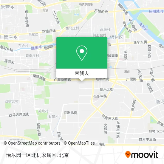 怡乐园一区北机家属区地图