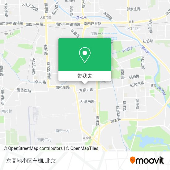 东高地小区车棚地图