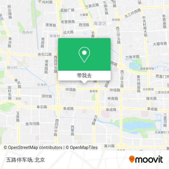 五路停车场地图