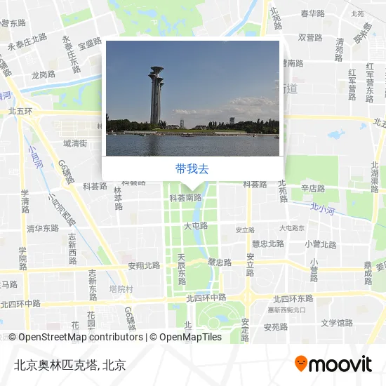 北京奥林匹克塔地图
