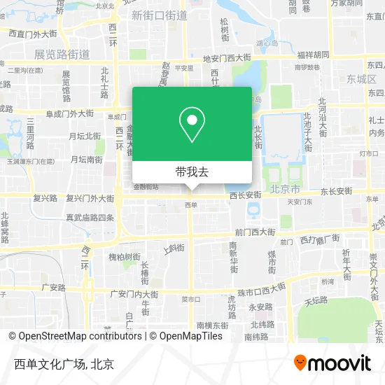 西单文化广场地图