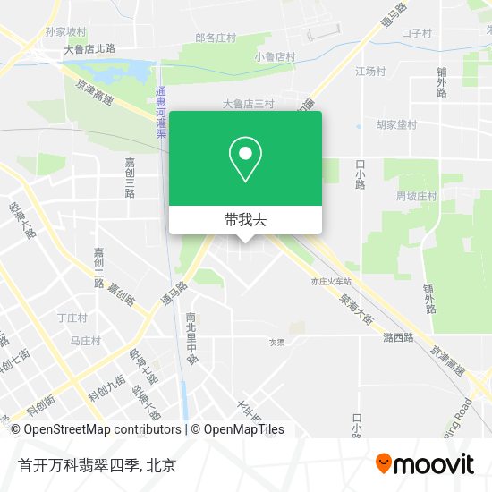 首开万科翡翠四季地图