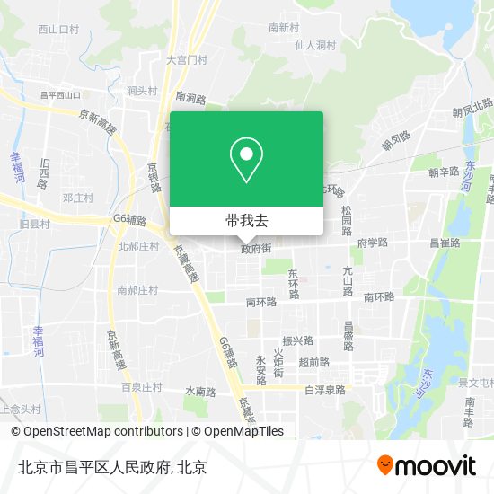 北京市昌平区人民政府地图