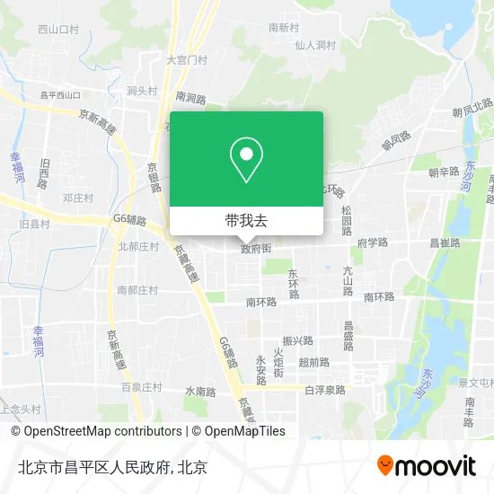 北京市昌平区人民政府地图