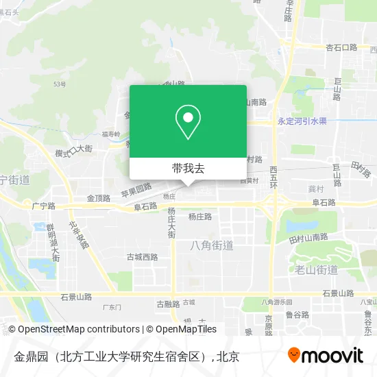 金鼎园（北方工业大学研究生宿舍区）地图