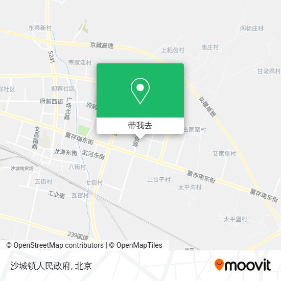沙城镇人民政府地图