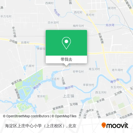 海淀区上庄中心小学（上庄校区）地图
