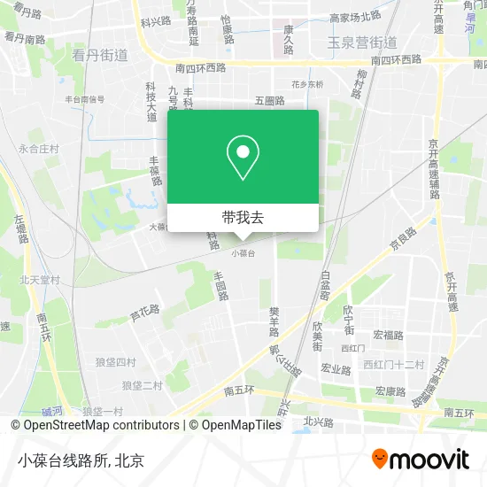 小葆台线路所地图