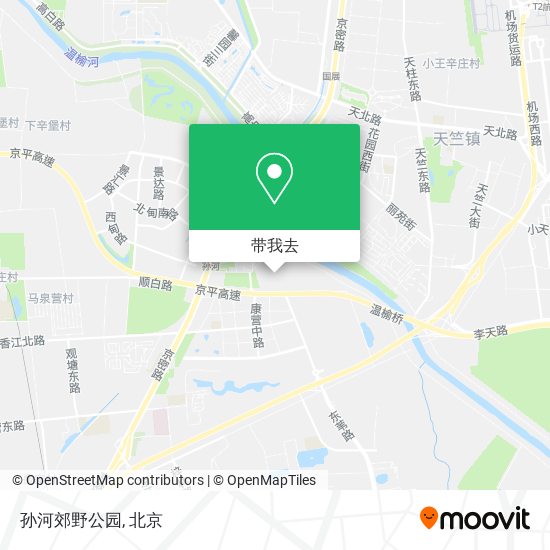 孙河郊野公园地图