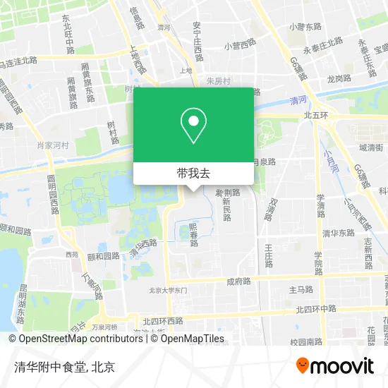 清华附中食堂地图