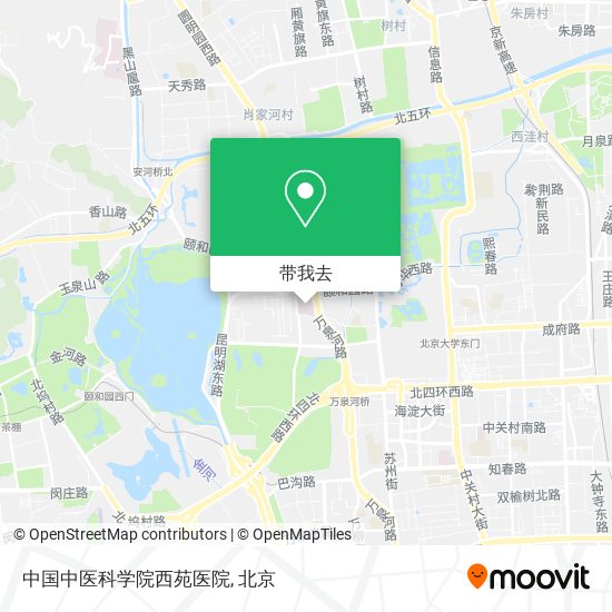 中国中医科学院西苑医院地图